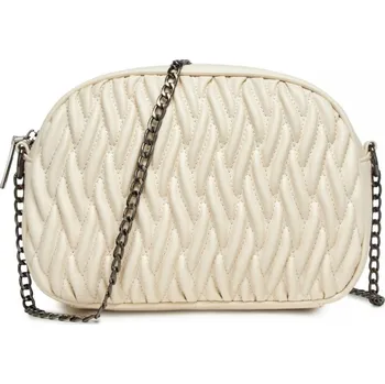 Miss Lulu Kabelka přes rameno s řetízkovým popruhem béžová MSM2449