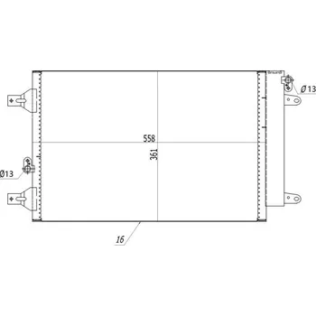 Výparník klimatizace Kondenzátor, klimatizace HART 602 279