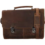 Pánská kožená aktovka khaki - Greenwood Heppy Khaki