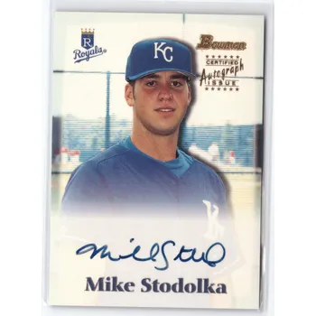 Sběratelská karetní hra 2000 Bowman Royals MIKE STODOLKA Certified Autograph Issue