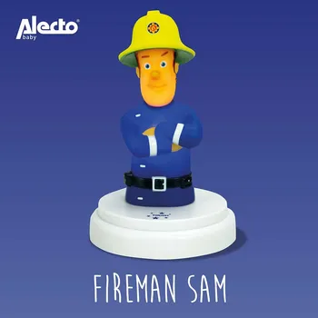 Lampička Alecto Fireman Sam dětská LED noční lampička, na baterie, hasič Sam