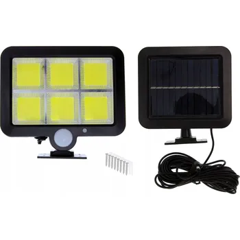 Stojací lampa Halogenová Solární Lampa 120 LED COB s Detektorem Pohybu