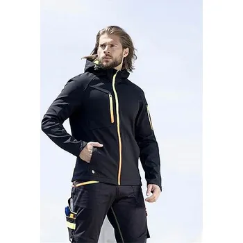 Pánská softshellová bunda CREATRON softshellová bunda černá neon