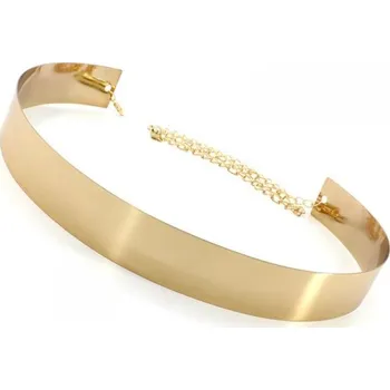 Opasek Dámský celokovový pásek Flat - Zlatý Lifestyle 19123107101578633FG