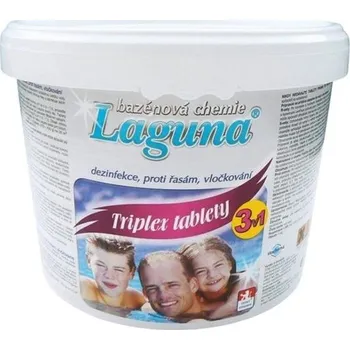 Bazénová chemie Multifunkční tablety pro chlorovou dezinfekci bazénové vody LAGUNA 3v1 Triplex 5kg
