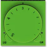 Termostat univerzální otočný - ovládací část ABB Levit 3292H-A10101 67 zelená / kouřová černá