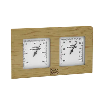 Saunový teploměr s vlhkoměrem Sawo - cedr