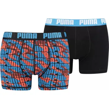 Boxerky Puma 701210978-003 Boxer 2 Pack černá/camo L