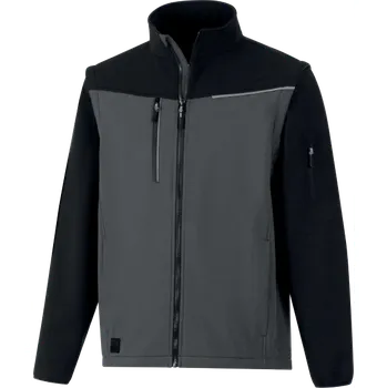 pracovní bunda Bunda 2 V 1 Delta Plus softshell SOCCIA Barva: Šedá/Černá, Velikost: 2XL
