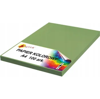 Barevný papír Barevný papír A4 120g vojenská zelená 100 listů
