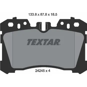 Brzdová destička Sada brzdových destiček, kotoučová brzda TEXTAR 2424501