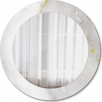 Zrcadlo Koupelnové zrcadlo s rámem Lesklý mramor 60 cm