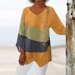 Brilliant Fashion Asymetrická tunika patchwork Velikost: 4XL, Barva (Varianta): T-18