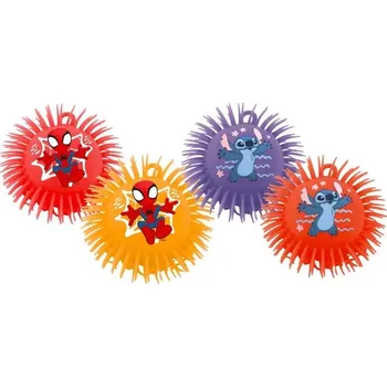 Dětský míč Chlupatý gumový míč 230 mm – SPIDEY a STITCH (mix motivů)