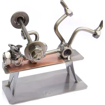 Kovová figurka - Činkař 13 cm