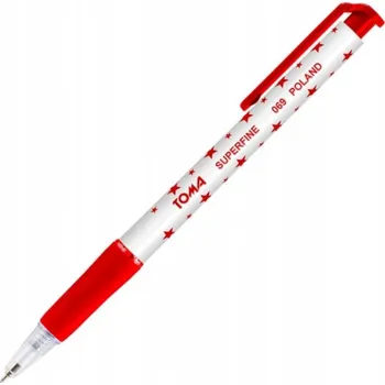 Propiska automatická červená Toma