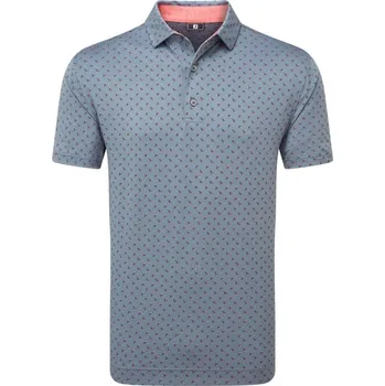 FootJoy Flower Bud Foulard Lisle pánské polo, flint pánské, S