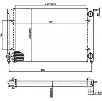 Chladič motoru Chladič, chlazení motoru HART 600 146
