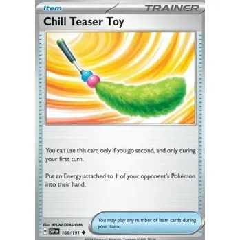 Sběratelská karetní hra Pokémon SSP 166/191 Chill Teaser Toy - Surging Sparks Stav: Near Mint, Verze: REVERSE HOLO