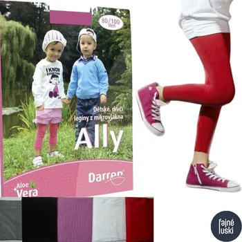 Dětské legíny ALLY z mikrovlákna - 80/100 DEN šedá 11-14 let
