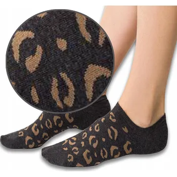 Dámské ponožky Dámské bavlněné PONOŽKY - nízké kotníkové ponožky se vzorem, model 021 Steven *35-37