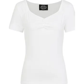 Podprsenka H&R London H&R retro top Darcie - White Velikost: S (UK 10)