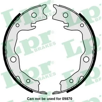 Brzdová čelist Sada brzdových čelistí, parkovací brzda LPR 01034