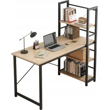 Psací stůl Obdélníkový psací stůl Rebiko 119,5 x 48 x 120 cm, odstíny hnědé