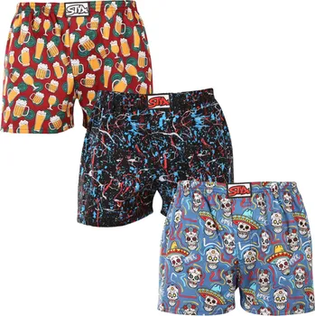 Trenýrky 3PACK pánské trenky Styx art klasická guma vícebarevné (3A18456) S Možnost vrácení zboží ZDARMA do 120 dnů!