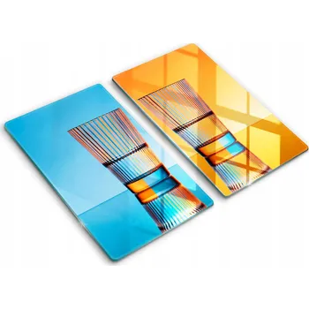 Obraz Stylové a Odolné Skleněné Krycí Desky s potiskem 2x30x52 cm Dvě sklenice vody