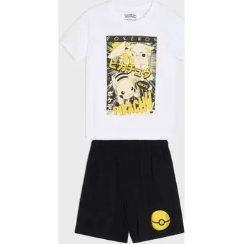 Chlapecké tričko Sinsay - Dvoudílná pyžamová souprava Pokémon - bílá - 322CX-00X - 322CX-00X-164