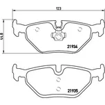 Sada brzdových destiček, kotoučová brzda BREMBO P 71 006