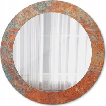 Zrcadlo Moderní Zrcadlo do Koupelny Rezavý kov 60cm