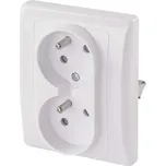 EMOS Zásuvka dvojnásobná, bílá 1906010503
