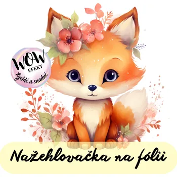 Nažehlovačky na fólii Nažehlovačka na fólii, LIŠKA, 12,6x13,5 cm /ks