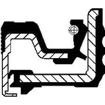 Těsnicí kroužek hřídele, diferenciál CORTECO 12016792B