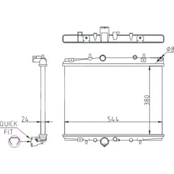Chladič motoru Chladič, chlazení motoru HART 620 258