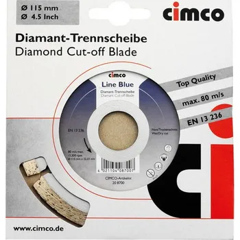 Řezný kotouč Diamantový řezný kotouč na beton - 125 mm CIMCO 208702