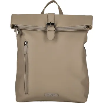 Městský batoh Enrico Benetti 66710 roll-top batoh taupe
