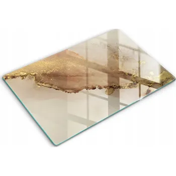 Obraz Skleněná kuchyňská deska na krájení s ozdobnou grafikou 80x52 cm Abstrakce