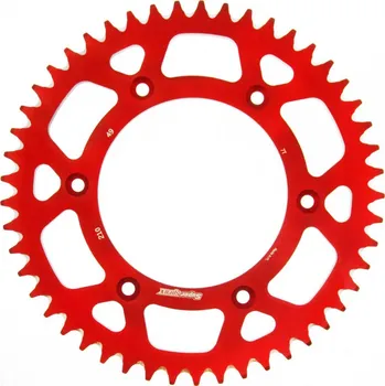 Řetězová sada pro motocykl Hliníková řetězová rozeta SUPERSPROX RAL-210:49-RED červená 49 zubů, 520