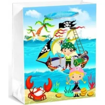 Dárková taška Dárková taška KR1283 M 26 x 32 x 12,5 cm PIRÁT