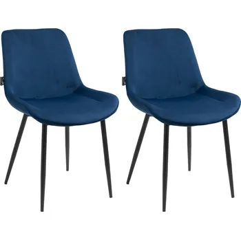Jídelní židle Jídelní židle Victoria - 2 kusy - samet | modrá