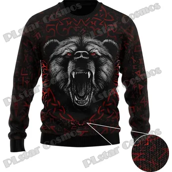 Dámský svetr Unisex svetr s potiskem CS1115 Vlk Wolf Velikost: 5XL, Barva (Varianta): Svetr 6