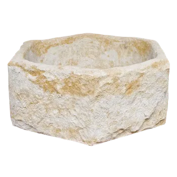 Zahradní dekorace Šestihranné koryto z umělého pískovce VI.