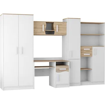 Dětský pokoj Nábytek PEGAS s.r.o. Dětský pokoj MACIUS, Bílá Mat/Dub Sonoma/Bílá