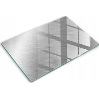 Obraz Odolná a stylová skleněná deska se vzorem Velká 80x52 cm - Motiv kovová textura