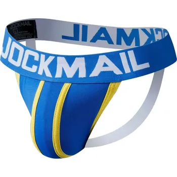 Pánské erotické prádlo JOCKMAIL - Jocks - modrá / červená / černá / námořnická modrá Barva: Modrá, Velikost: XXL