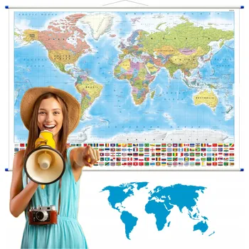 Świat polityczny - mapa ścienna polityczna wersja angielska, 1:42 000 000 Kolektiv autorů