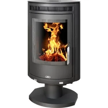 Krbová kamna ABX, spol. s.r.o. ABX ARKTIS 8 otočný krbová kamna 8kW, černý plech